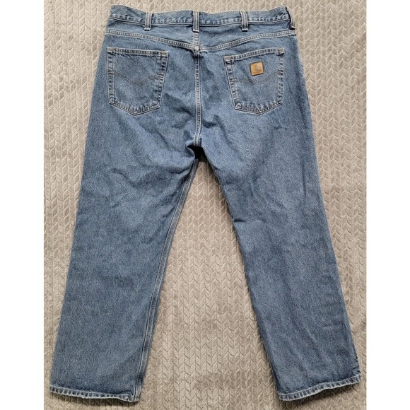 Carhartt Loose Fit Jeans Men's Size 40x30 Blue Straight Medium Wash - Picture 6 of 8